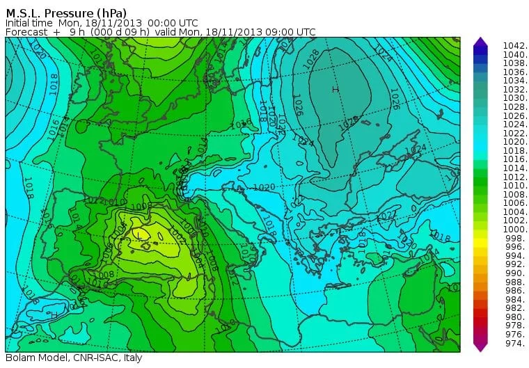 3 1 - Analisi meteorologica dell’evento alluvionale del 18 novembre 2013 in Sardegna