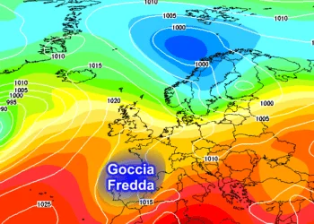 Goccia fredda 1 350x250 - Aggiornamento meteo: maggiori fenomeni nella giornata di domani