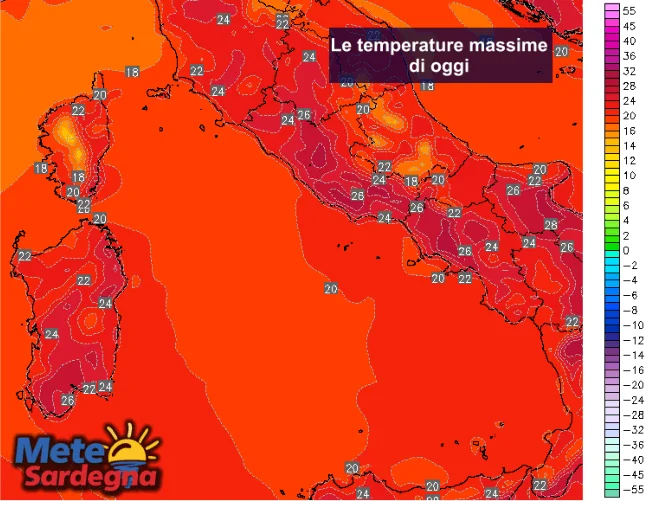 maxitemp - Buongiorno Sardegna! Dall'estate furiosa si torna in primavera