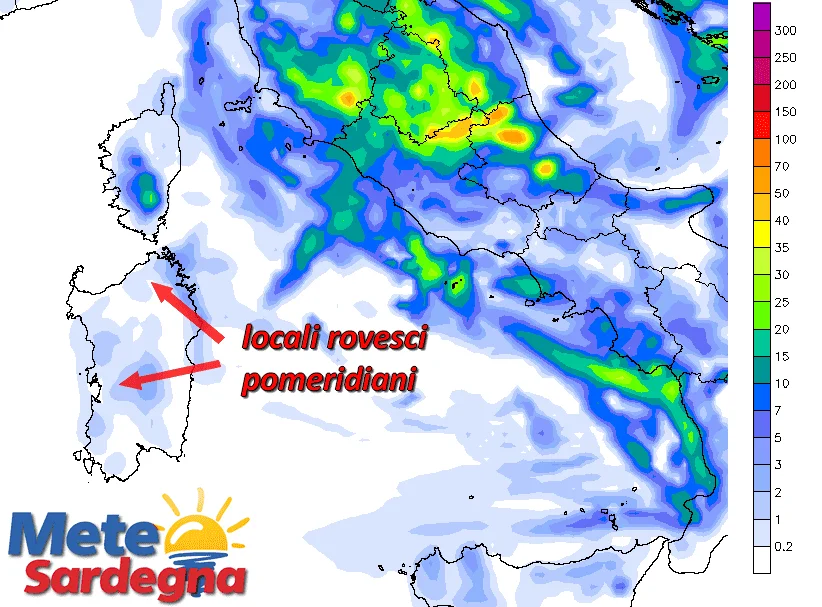 pcp24h 24 - Possibili rovesci nelle prossime ore; vediamo dove