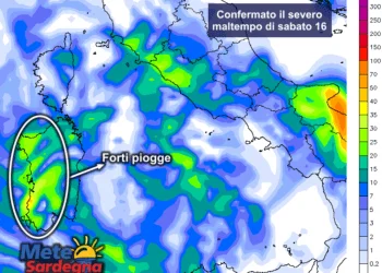 Precipitazioni sabato