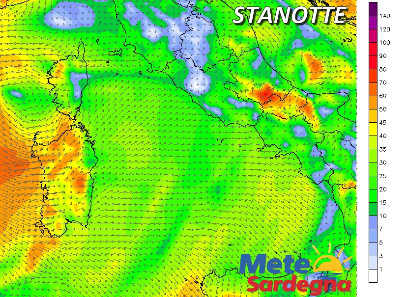 wgust 14 - Prima maestrale poi grecale: attese raffiche fino a 80km/h!