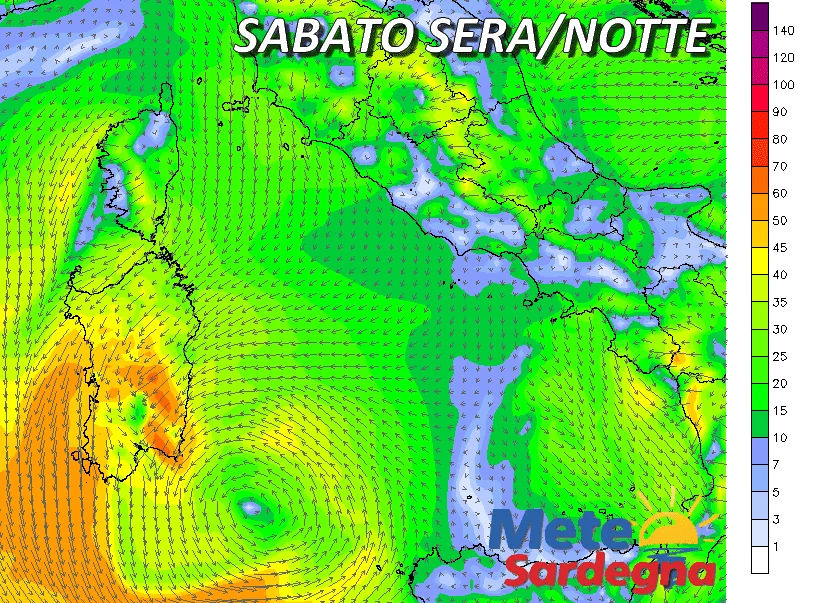 wgust 33 - Prima maestrale poi grecale: attese raffiche fino a 80km/h!