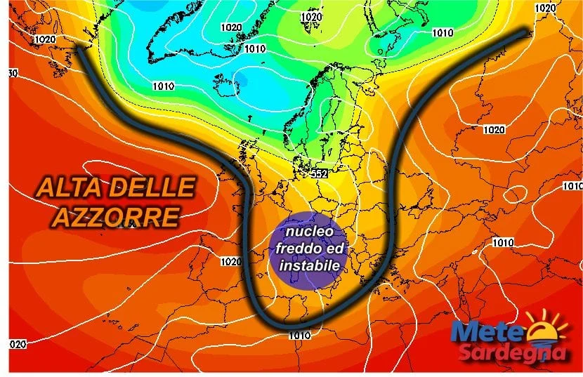 z500 120 - L'estate va in vacanza: la prossima settimana tornerà il maltempo!