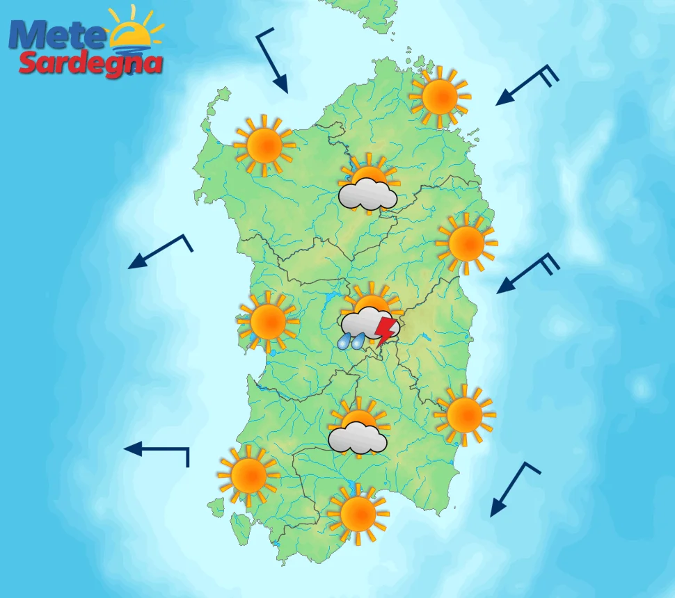 Meteo domenica - Weekend tra sole in spiaggia e temporali nelle zone interne