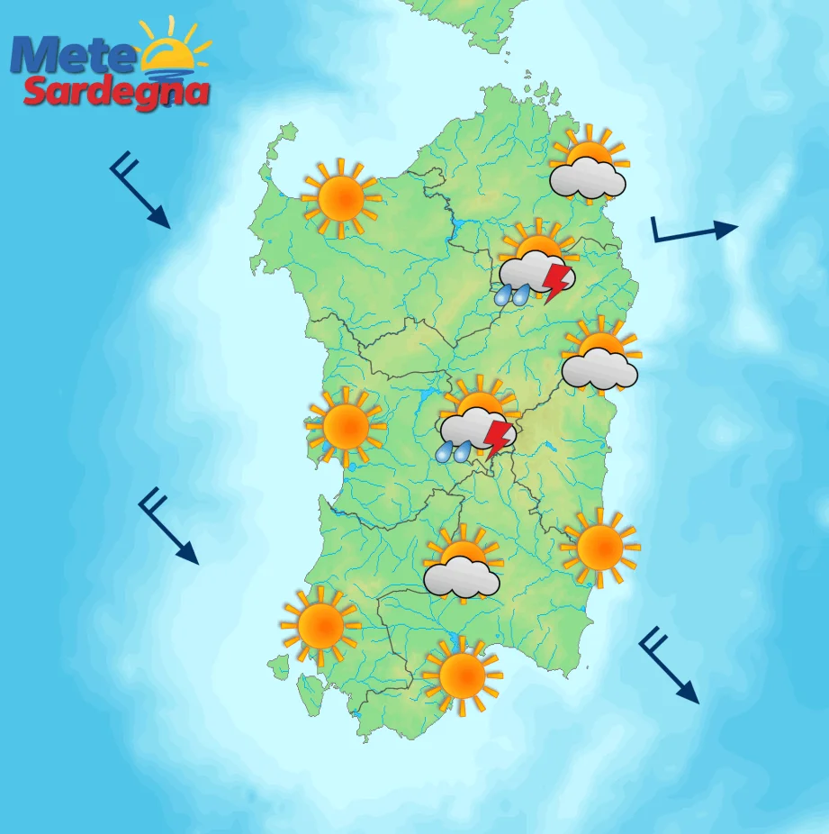 Meteo sabato - Weekend tra sole in spiaggia e temporali nelle zone interne