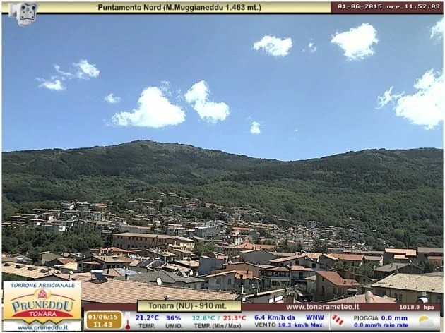 get webcam - A Gavoi l'estate esordisce con 4°C!