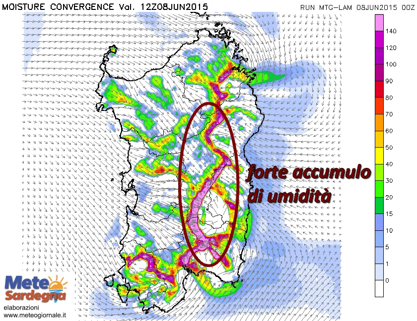 mconv 12 - Massima instabilità nelle prossime ore! Possibili grandinate