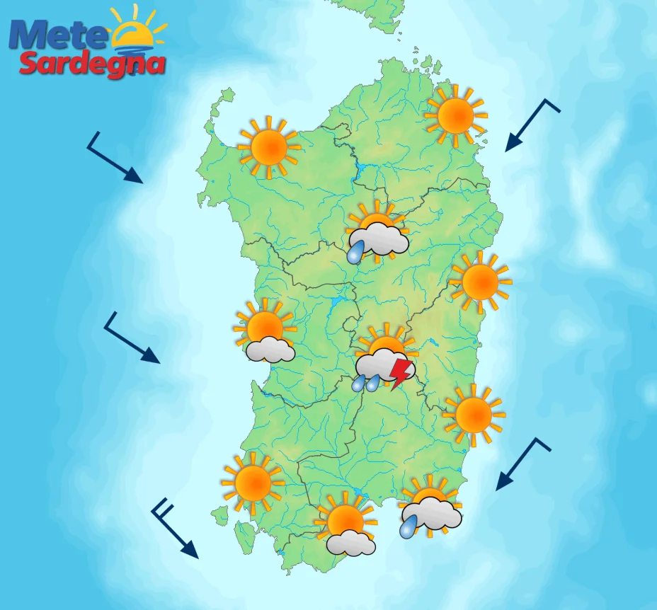 meteo domenica 1 - Una domenica tra sole e qualche improvviso acquazzone