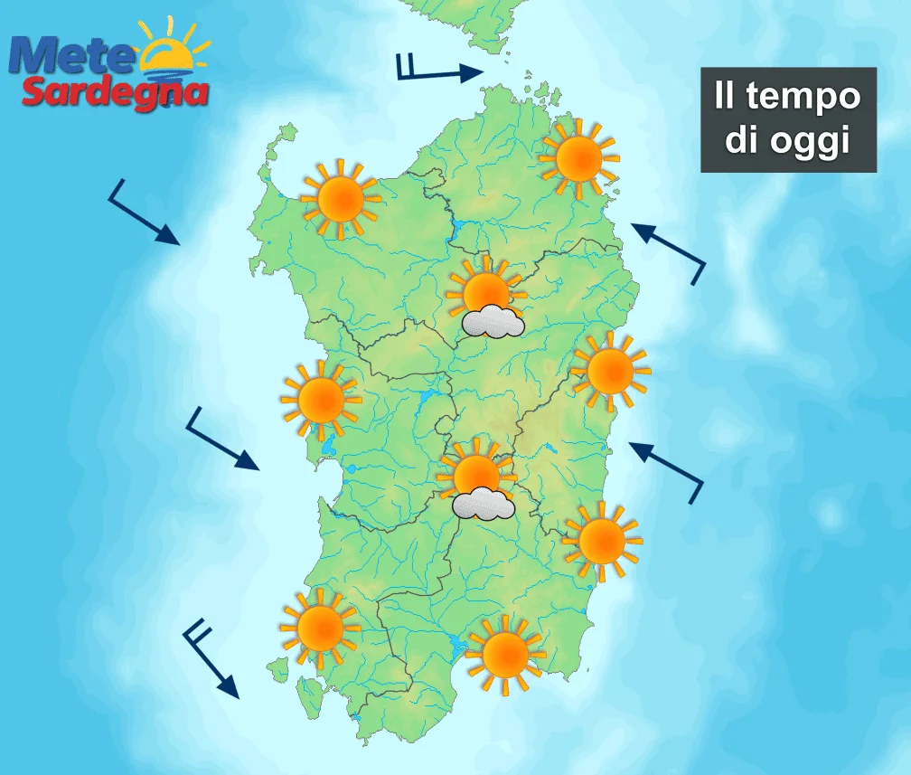 meteo oggi2 - Mare o montagna poco cambia: oggi dominio del sole