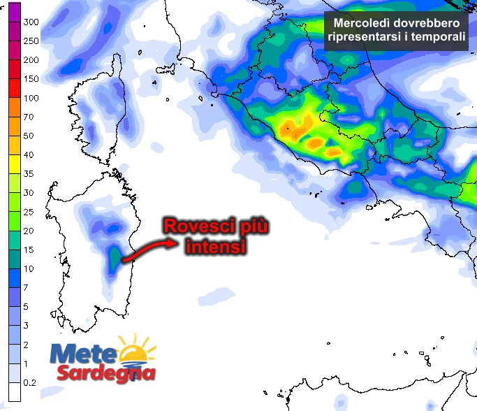 piogge mercoledì - Mercoledì temporali, giovedì ultimi acquazzoni