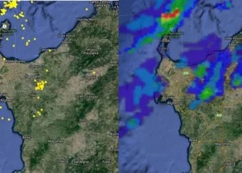 piogge temporali 350x250 - Chia, il cielo è solcato da nubi scure e minacciose