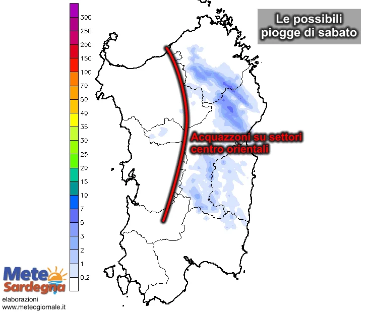 piogge23 - Fresco Maestrale ad ovest e si attendono i temporali pomeridiani