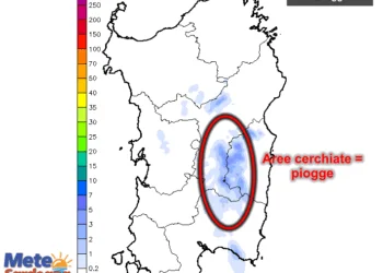 piogge24 350x250 - Freddo solstizio d'estate a Gavoi: minima di 7°C!