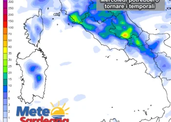 piogge25 350x250 - Freddo solstizio d'estate a Gavoi: minima di 7°C!