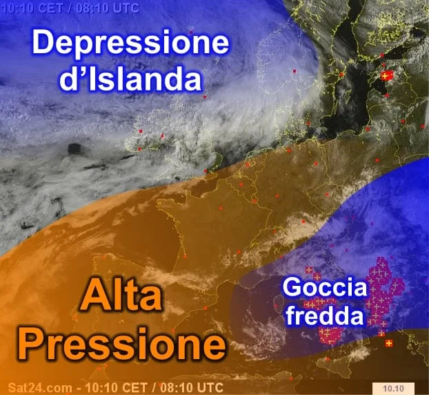 sat3 - La perturbazione iberica è arrivata