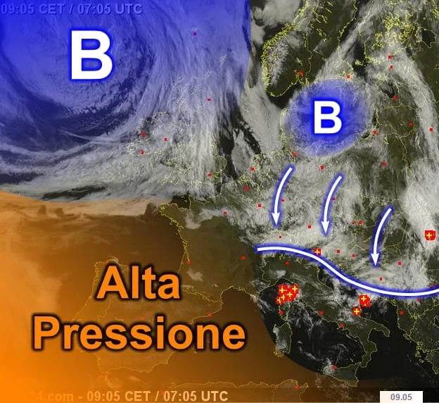 sat4 - La situazione in real-time dal MeteoSat