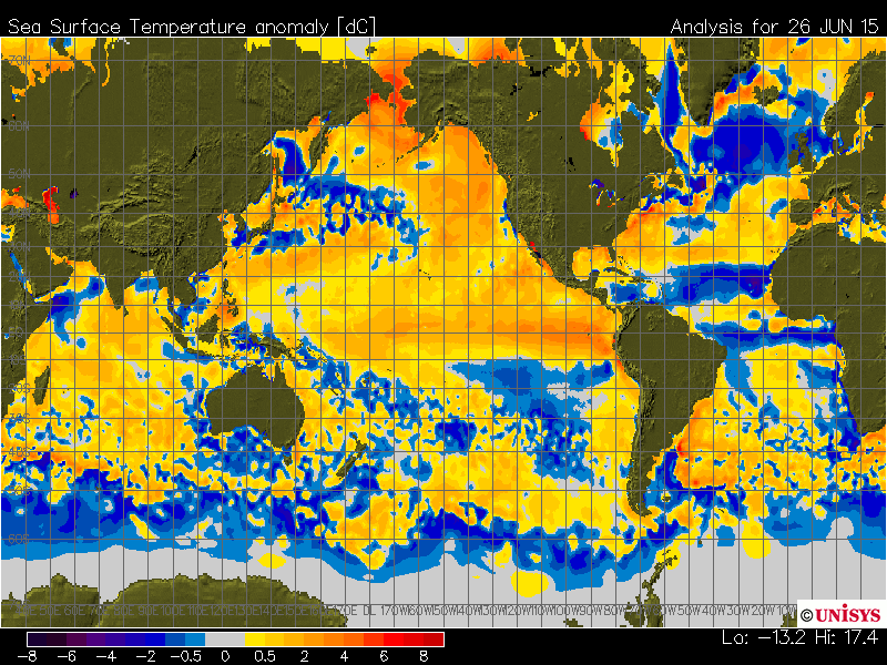 sst anom1 - Ecco perché il caldo africano potrebbe durare a lungo