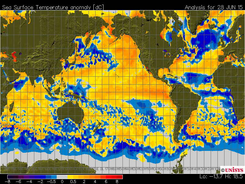 sst anom2 - Caldo africano: ecco come e quando potrebbe terminare