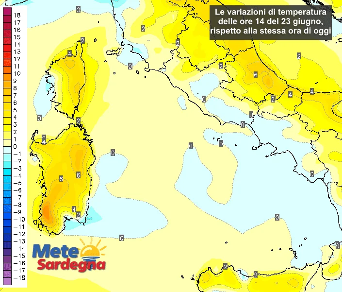 temperature11 - Tornerà l'estate: forte aumento temperature da martedì