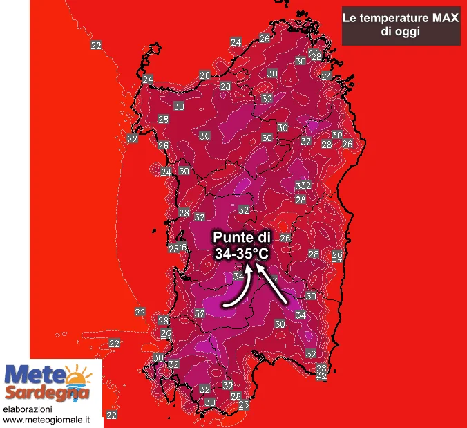 temperature12 - Oggi il protagonista sarà il gran caldo