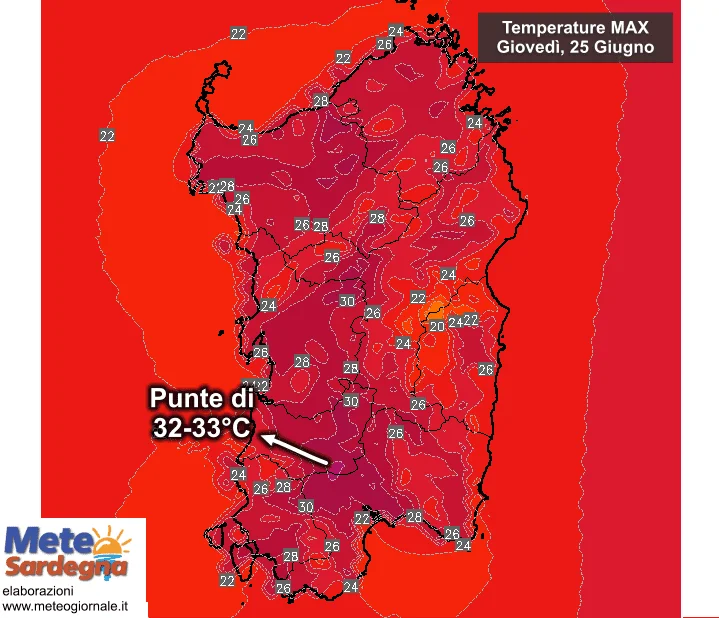 temperature16 - Prossime ore: dove e quanto farà caldo?