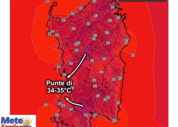 temperature20 350x250 - Domenica maestrale bollente sul Sarrabus e Cagliaritano: attesi 35°C!