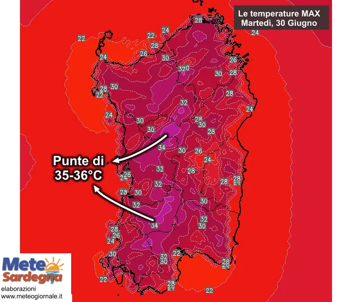 temperature24 - Il caldo africano inizia a far sul serio