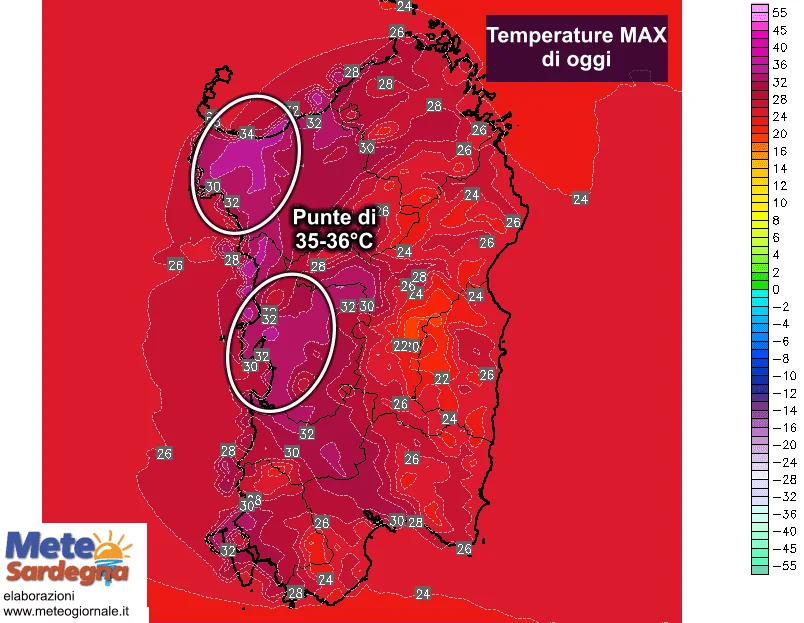 temperature7 - Scirocco e gran caldo: arriva l'Anticiclone africano