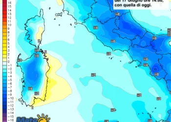 temperature9 350x250 - Aggiornamento meteo: maggiori fenomeni nella giornata di domani