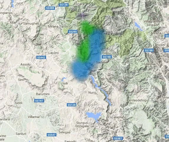 10 07 2015 18 48 37 - I rovesci più intensi verso Aritzo e Seulo