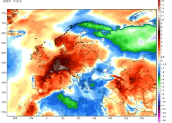 Anomalie termiche1 350x250 - Dopo il break fresco sarà il turno dell'anticiclone delle Azzorre?