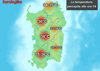 Heat Index 350x250 - Bolla rovente sahariana ormai sulla Sardegna