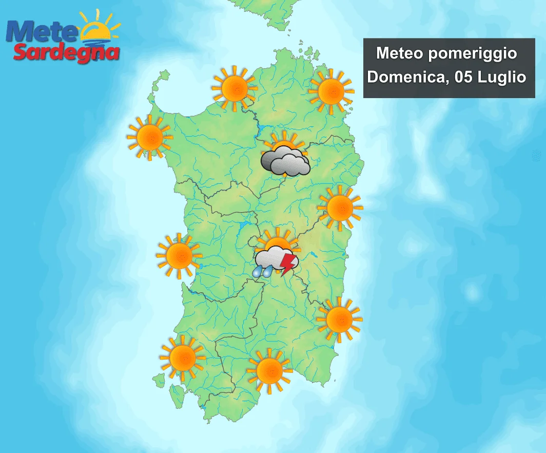 Meteo pomeriggio - Temporale nel pomeriggio? Possibile sul Mandrolisai