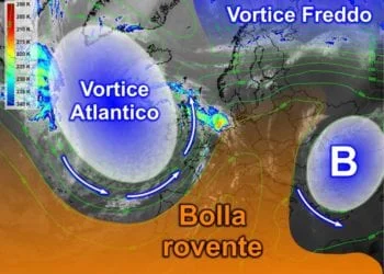 MeteoSat2 350x250 - La lingua rovente sahariana non intende abbandonarci