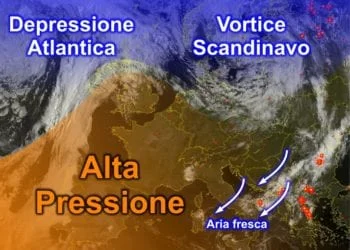 Meteosat1 1 350x250 - Nel fine settimana vivace rialzo termico: ecco dove farà caldo