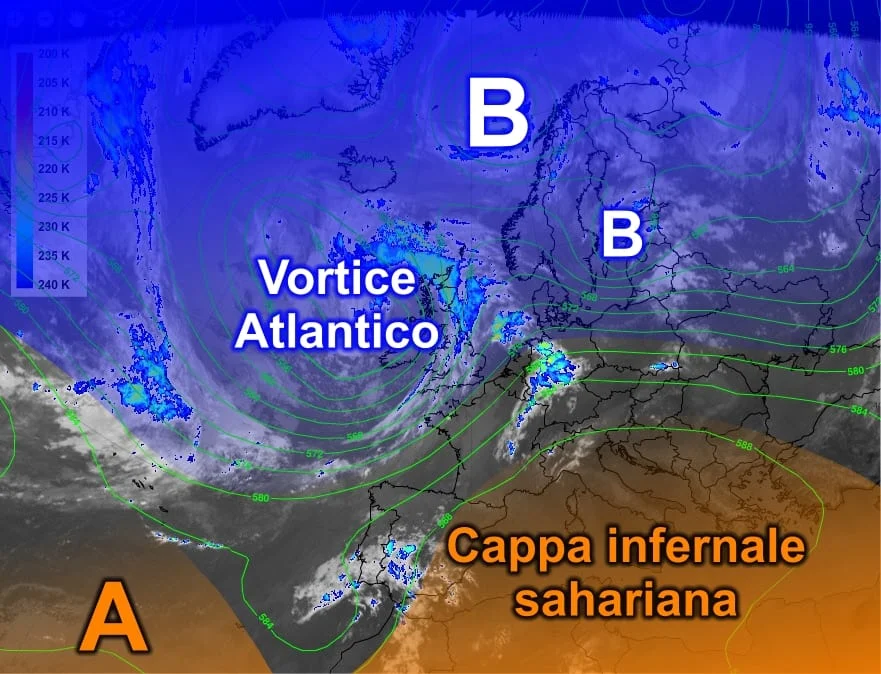 Meteosat5 1 - La cappa infernale sahariana è inattaccabile