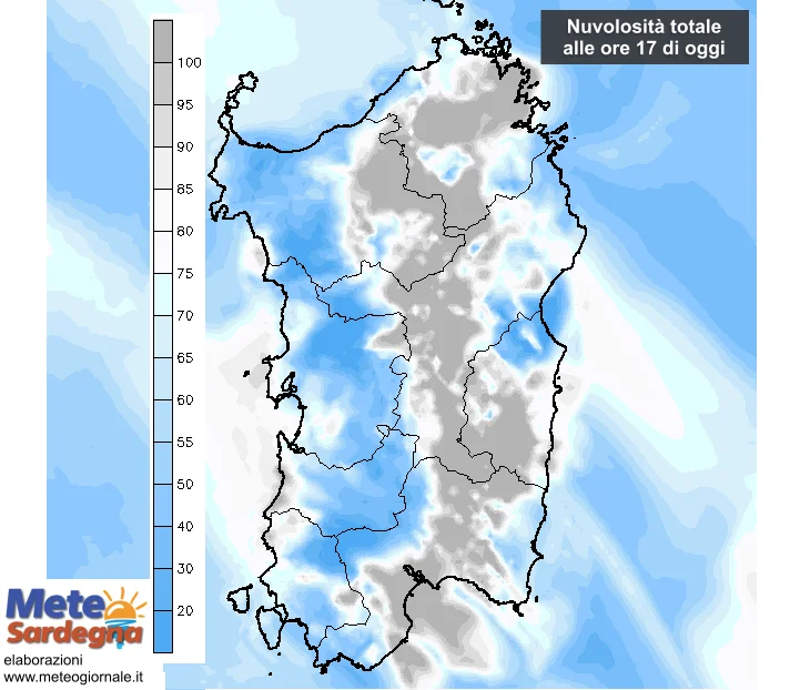 Nuvolosità - Per chi andrà al mare: oggi pomeriggio poco sole