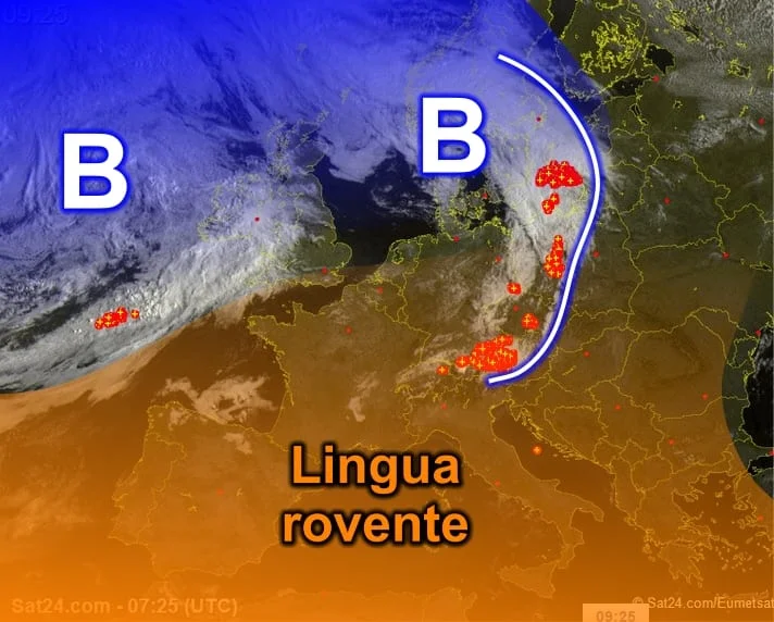 Sat - La lingua rovente sahariana non intende abbandonarci