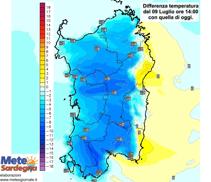 Temperature 1 - Domani temperature in calo anche di 10°C!