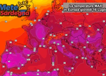 Temperature Europa 350x250 - Risveglio tropicale ad est, più fresco altrove: perchè?