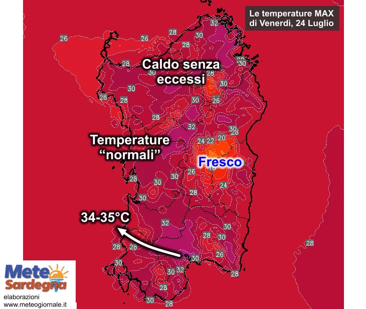 Temperature massime15 - Via gli eccessi: finalmente meno caldo per tutti!