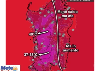 Temperature massime21 350x250 - In Iran indice di calore eccezionale a 68°C