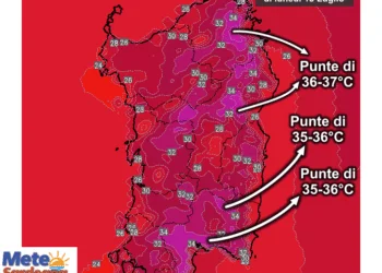 Temperature massime6 350x250 - Risveglio tropicale ad est, più fresco altrove: perchè?