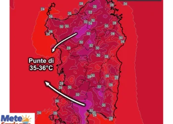 Temperature massime7 350x250 - Umidità in crescita: più nubi sulle coste