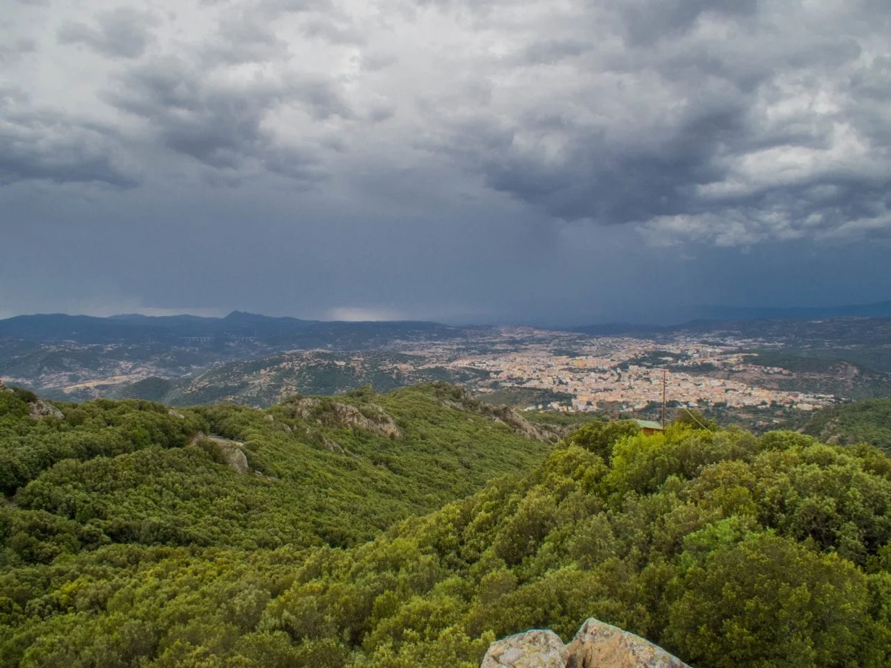 Temporale Ortobene2 - Nuovo, violento temporale su Nuoro