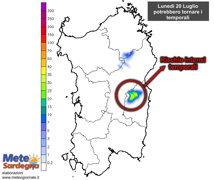 Temporali2 - Attenzione: lunedì potrebbero tornare violenti temporali