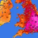 caldo francia 75x75 - Terza notte tropicale: tante stazioni sopra i 21°C ma a Villanova Strisaili...