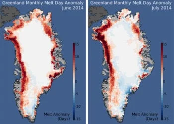 melt ice greenland 350x250 - Dal 26 luglio il maestrale spazzerà via l'afa