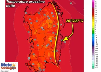 t2m 28 350x250 - Nel fine settimana vivace rialzo termico: ecco dove farà caldo